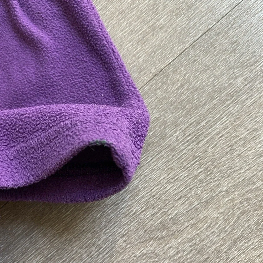 The North Face Purple 3/4 Zip Purple Fleece Pullover Cozy Size Girls XS (6) 1315